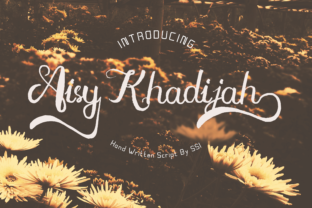 Aisy Khadijah Font: Elegant Script for Editorial Design