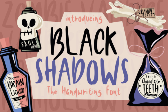 Black Shadows Font: A Spooky Typeface for Branding
