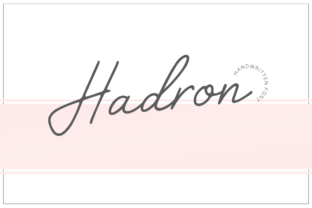 Hadron Font: Adding Handwritten Warmth to Web Layouts