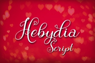 Hebydia Font: A Romantic Script for Handmade Crafts
