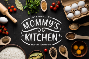 Mommy s Kitchen Font: A Neat Script for Handmade Crafts
