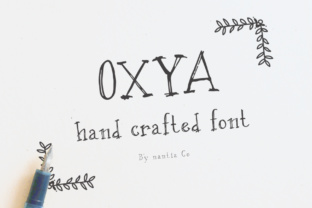 OXYA Font Review: A Modern Handwritten Display Typeface