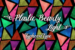 Plastic Beauty Light Font for Handmade Crafts