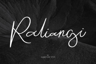 Raliangi Font: Modern Script for Handmade Products