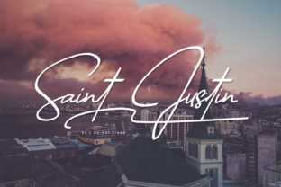 Saint Justin Font: Elegant Script for Editorial Design