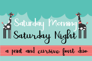 Saturday Duo Font: Editorial Script and Print Pairing